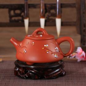 宜兴紫砂壶全纯手工过滤石瓢壶西施壶家用泡茶壶朱泥花茶壶特价
