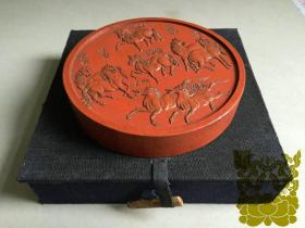 库存朱砂墨 老胡开文徽墨 ‘八骏’墨锭墨块