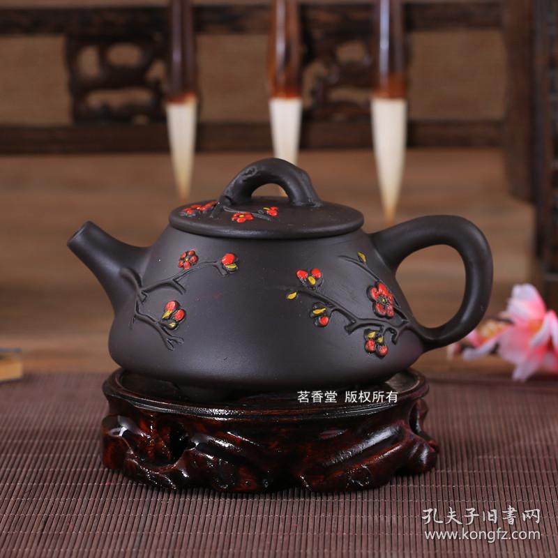 宜兴紫砂壶全纯手工过滤石瓢壶西施壶家用泡茶壶朱泥花茶壶特价