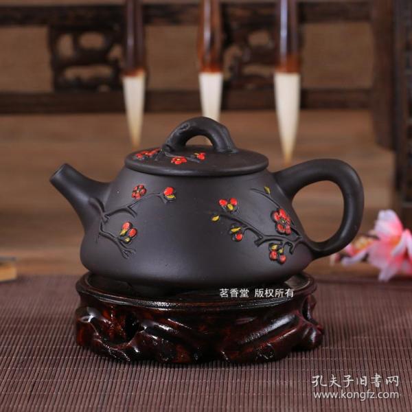 宜兴紫砂壶全纯手工过滤石瓢壶西施壶家用泡茶壶朱泥花茶壶特价