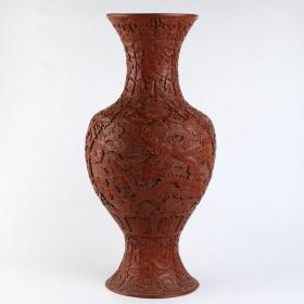 木胎漆器花瓶
