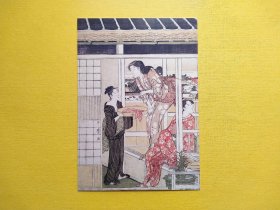 【集邮品拍卖保真：日系浮世绘 风景  美术 绘画 插画 版画  美女 和服 服饰  人物 文艺 明信片】四2311-20