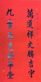 【 孤品保真收藏】95岁，释JUN生长老四尺对开对联带合影画册-注明价格为每tap作品价格。请看好哪幅图单独发我再下单。136*34cm