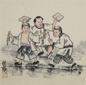 180203033 北京老风情画，授权专卖，如图。34*34cm喜欢者得。