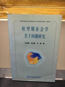 转型期社会学若干问题研究