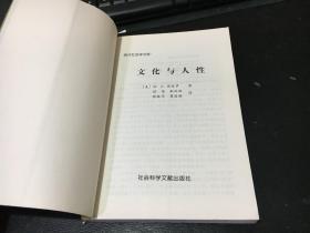 文化与人性——现代社会学文库