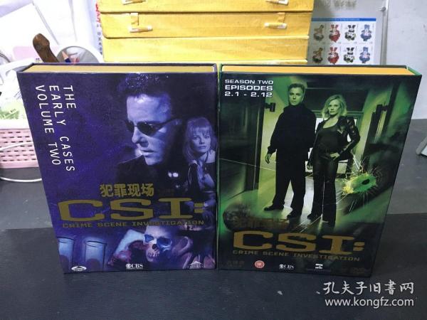 CSI:犯罪现场(DVD12碟装)  CSI:犯罪现场.第二季（DVD6碟装）（2盒合售）
