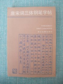 唐宋词三体钢笔字帖