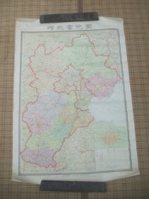 河北省地图 823  尺寸76X53CM