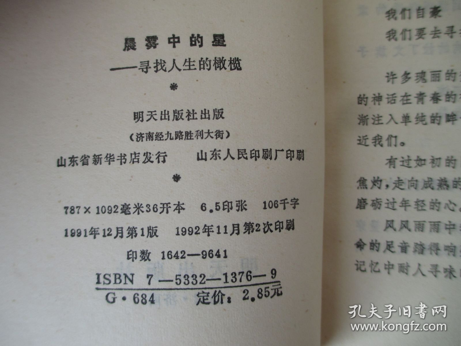 点击查看原图 风度:别样的塑造 、晨雾中的星:寻找人生的橄榄 合售
