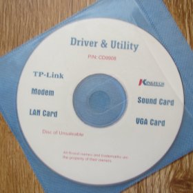 光盘： Driver ＆Utility