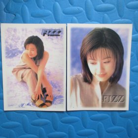 明星卡片：FIZZ  酒井法子（2张合售）