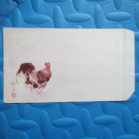 八十年代老信封——刘继卤国画：公鸡