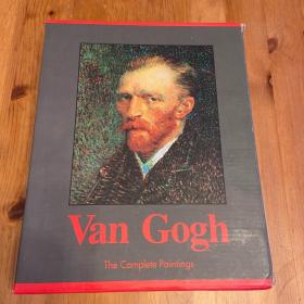 英语原版 Van Gogh 梵高全画集  梵高全油彩画  1函2册  品好包邮