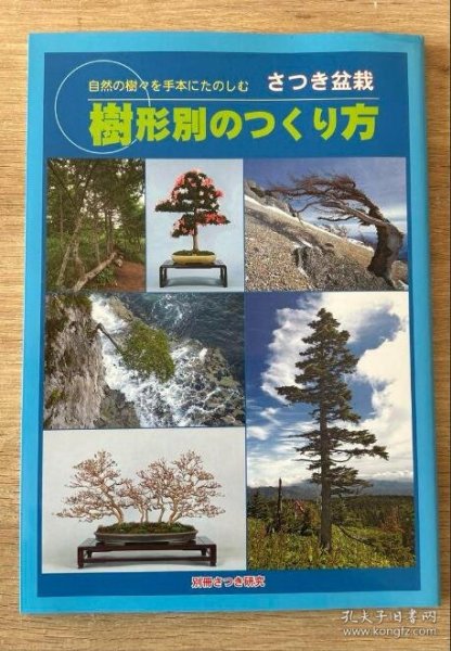 杜鹃盆栽技法    さつき盆栽  树形别のつくり方  16开   120页    品好包邮