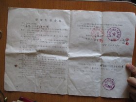 1988年临海市岭根乡计划生育合同