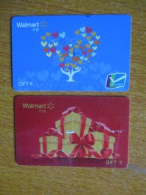 卡收藏：沃尔玛GIFT卡（二张合售）