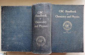 CRC Handbook of Chemistry and Physics理化手册(第58版)英文版、16开精装本