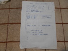 1970年哈尔滨市吕绍英  区革命委员会安置知识青年登记表