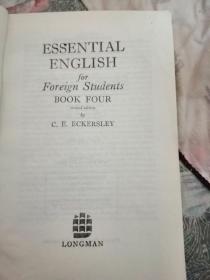 ESSENTIAL ENGLISH for Foreign Students 1-4