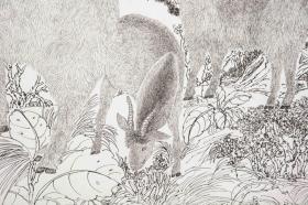 王高吉  著名钢笔画家、美术家，作品216×84.5cm