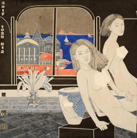 壁光老师人物作品70×70cm