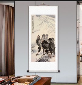 李恒才  中国西部画院副院长   作品尺寸136×69cm