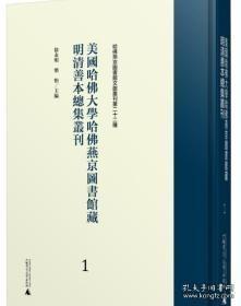 美国哈佛大学哈佛燕京图书馆藏明清善本总集丛刊（第118-139册 16开精装 全22册）