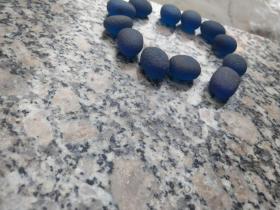装饰类；宝石原石12颗蓝色