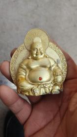 佛像造像；早期的造像弥勒佛双面佛金属质高7厘米重107克