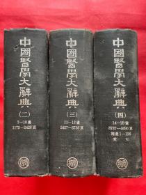 中国医学大辞典：2，3，4册（1921年版55年上海三印）