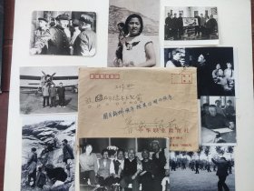著名导演、摄影师、艺术家鲁明旧藏——鲁明在延安拍摄的电影剧照和工作照8张