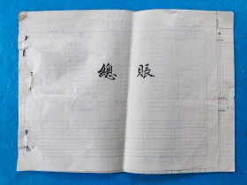 （民国37年）云南兴文银行旧藏——总账（本）如图所示，页面不是很多
