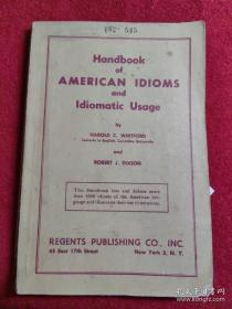 Handbook of AMERICAN IDIOMS and Idiomatic Usage 美国成语及成语用法手册