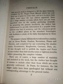 A Handbook of Hardy Fruits More Geat Britain 英国的耐寒水果手册【民国国立中央大学馆藏书。藏书票一枚】