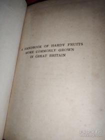 A Handbook of Hardy Fruits More Geat Britain 英国的耐寒水果手册【民国国立中央大学馆藏书。藏书票一枚】