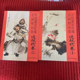 中国藏家珍藏名画精品集近现代卷(1/2)两本合售