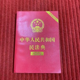 中华人民共和国民法典(大字版32开大字条旨红皮烫金)2020年6月新版