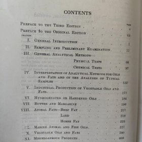 Oils,fats and fatty foods:their practical Examination (Bolton & Revis) 【Thied Editio】