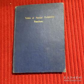英文原版：Tables of Normal Probability正态概率函数表 英文版 原版书籍