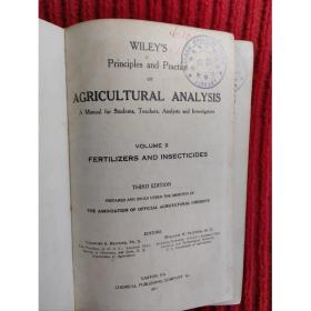 Wiley *s Principles and Practice of Agricultural Analysis  :