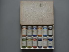 日本老天然矿物颜料：第二盒12瓶12色！颜料净重约约182.5g