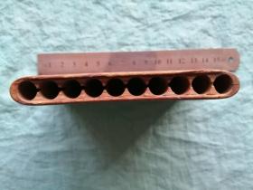 民国黄杨木镶螺钿香烟盒