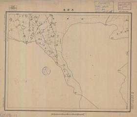 【现代喷绘工艺品】江苏省《界头集》附近图（含泗阳部分区域）（1933至1935年制图）一比五万 字迹模糊请务必认准再购买