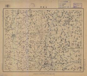 【现代喷绘工艺品】江苏省《卤坝镇》附近图（1933至1935年制图）一比五万 字迹模糊请务必认准再购买