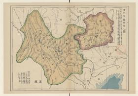 【现代喷绘工艺品】《贵州省云南省之图》 日本1912年绘制 原图复刻 纸本大小50x72厘米