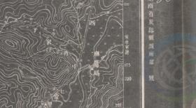 【现代喷绘工艺品】湖南《岳阳县城市图》  一比一万 民国制图 原图复刻