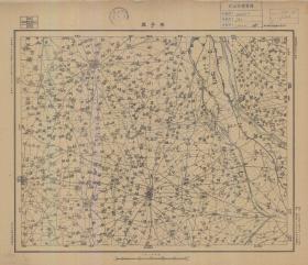 【现代喷绘工艺品】江苏省《埠子集》附近图（含睢宁、宿迁部分区域）（1933至1935年制图）一比五万 字迹模糊请务必认准再购买