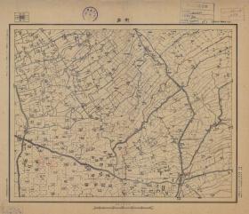 【现代喷绘工艺品】江苏省《刘庄》附近图（含盐城、兴化部分区域）（1933至1935年制图）一比五万 字迹模糊请务必认准再购买