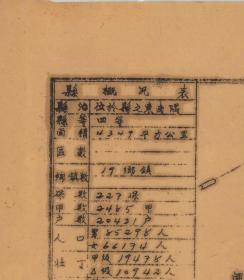 【现代喷绘工艺品】《浙江省开化县图》 民国年间制图